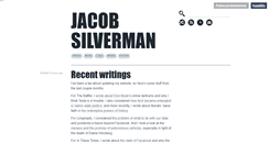 Desktop Screenshot of jacobsilverman.com